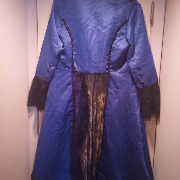 Coat Halloween party costume blue/ blk size XL New without tags. Free gift!!! - Picture 4 of 7